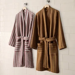 Emma Chamberlain Stripe Waffle Robe