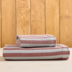 Emma Chamberlain Stripe Waffle Towels Sets