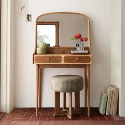 Emma Chamberlain Two-Tone Curved Wood Vanity (30")