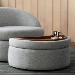 Emma Chamberlain Upholstered Ottoman