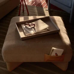 Emma Chamberlain Upholstered Pocket Ottoman