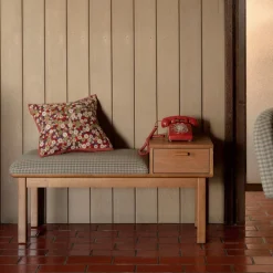 Emma Chamberlain Upholstered Telephone Bench (42")