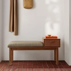 Emma Chamberlain Upholstered Telephone Bench (42")
