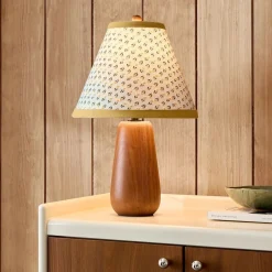 Emma Chamberlain Wooden Table Lamp (16.5")