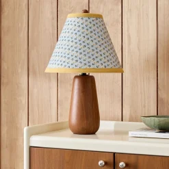 Emma Chamberlain Wooden Table Lamp (16.5")