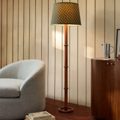 Emma Chamberlain Wood & Lacquer Floor Lamp (63")