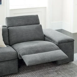 Enzo 3-Piece Reclining Chaise Sectional w/ Storage (108")