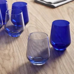 Estelle Colored Glass Two-Tone Wine Glasses