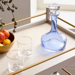 Estelle Colored Glass Vogue Decanter