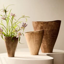 Eula Metal Vases
