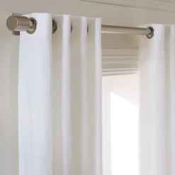 European Flax Linen Blackout Grommet Curtain