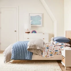 European Flax Linen Cotton Pick Stitch Quilt & Shams