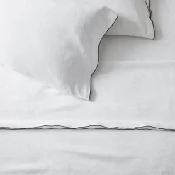 European Flax Linen Merrow Edge Pillowcase Set