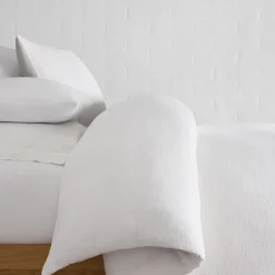 European Flax Linen Mini Waffle Duvet Cover & Shams