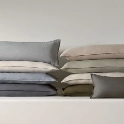 European Flax Linen Oversized Lumbar Pillow Cover