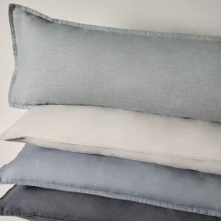 European Flax Linen Oversized Lumbar Pillow Cover