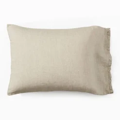 European Flax Linen Ruffle Pillowcase Set