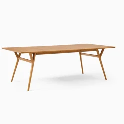 Extra Deep Mid-Century Extendable Dining Table (72") - ADA