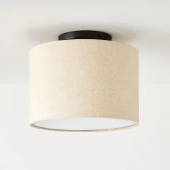 Fabric Shade Drum Flush Mount (12"–16")