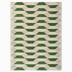 Faceted Tile Performance Rug