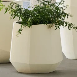 Fallon Faceted Ficonstone Indoor/Outdoor Planter