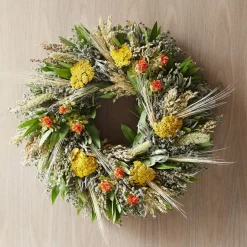 Fall Safflower Wreath