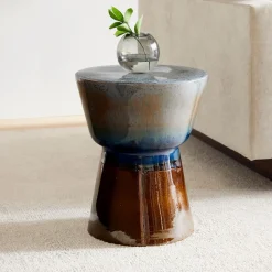Faroe Indoor/Outdoor Ceramic Side Table (13")