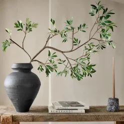 Faux Black Olive Branch