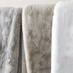 Faux Fur Chinchilla Throw