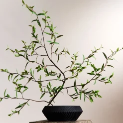Faux Green Leaf Branch