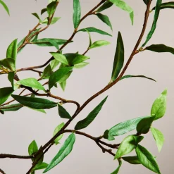 Faux Green Leaf Branch