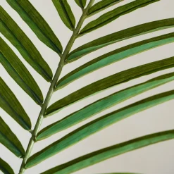 Faux Green Palm Leaf Branch
