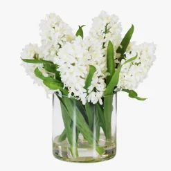 Faux Hyacinth Bouquet w/ Vase