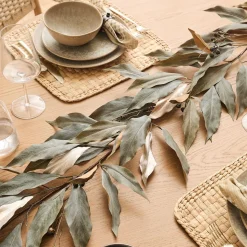Faux Metallic Dried Eucalyptus Garland