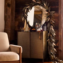 Faux Metallic Dried Eucalyptus Garland