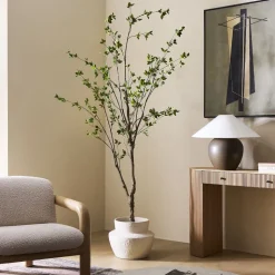 Faux Minimalist Citrus Potted Plant