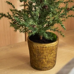 Faux Pine Tree w/ Pine Cones
