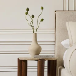 Faux Poppy Pods Stem Bundle