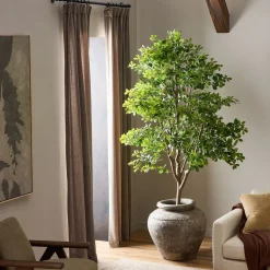 Faux Potted Aralia Tree