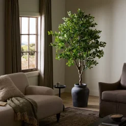 Faux Potted Aralia Tree