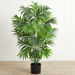 Faux Potted Areca Palm Tree