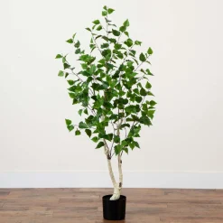 Faux Potted Birch Tree