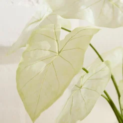 Faux Potted Dasheen Leaf Plant