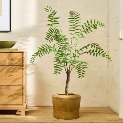 Faux Potted Fern Tree