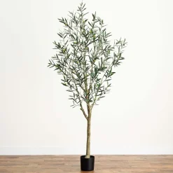 Faux Potted Greco Olive Tree