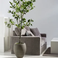 Faux Potted Laurel Tree w/ Planter