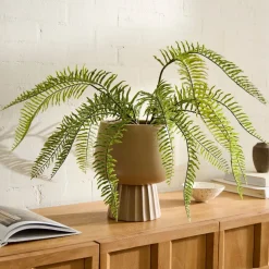 Faux Potted Long Drippy Plant