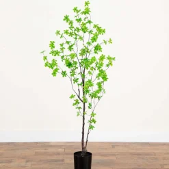 Faux Potted Minimalist Enkianthus Tree