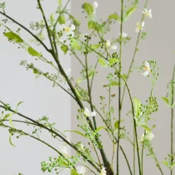 Faux Potted Mixed Botanicals Tree w/ Planter