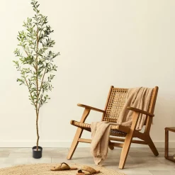 Faux Potted Olive Tree